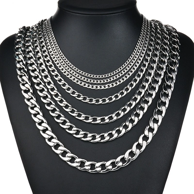 Bag Jewelry Accessories Metal Stainless Steel Nk Figaro Chain