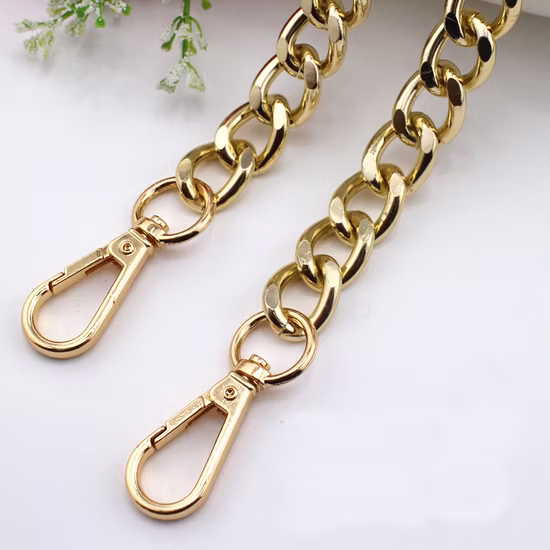 Varias cadenas, cadena de moda para bolso, cadena de metal para asa de bolso, suministro de fábrica, bolso de metal, cinturón de hombro, cadena cruzada H21002